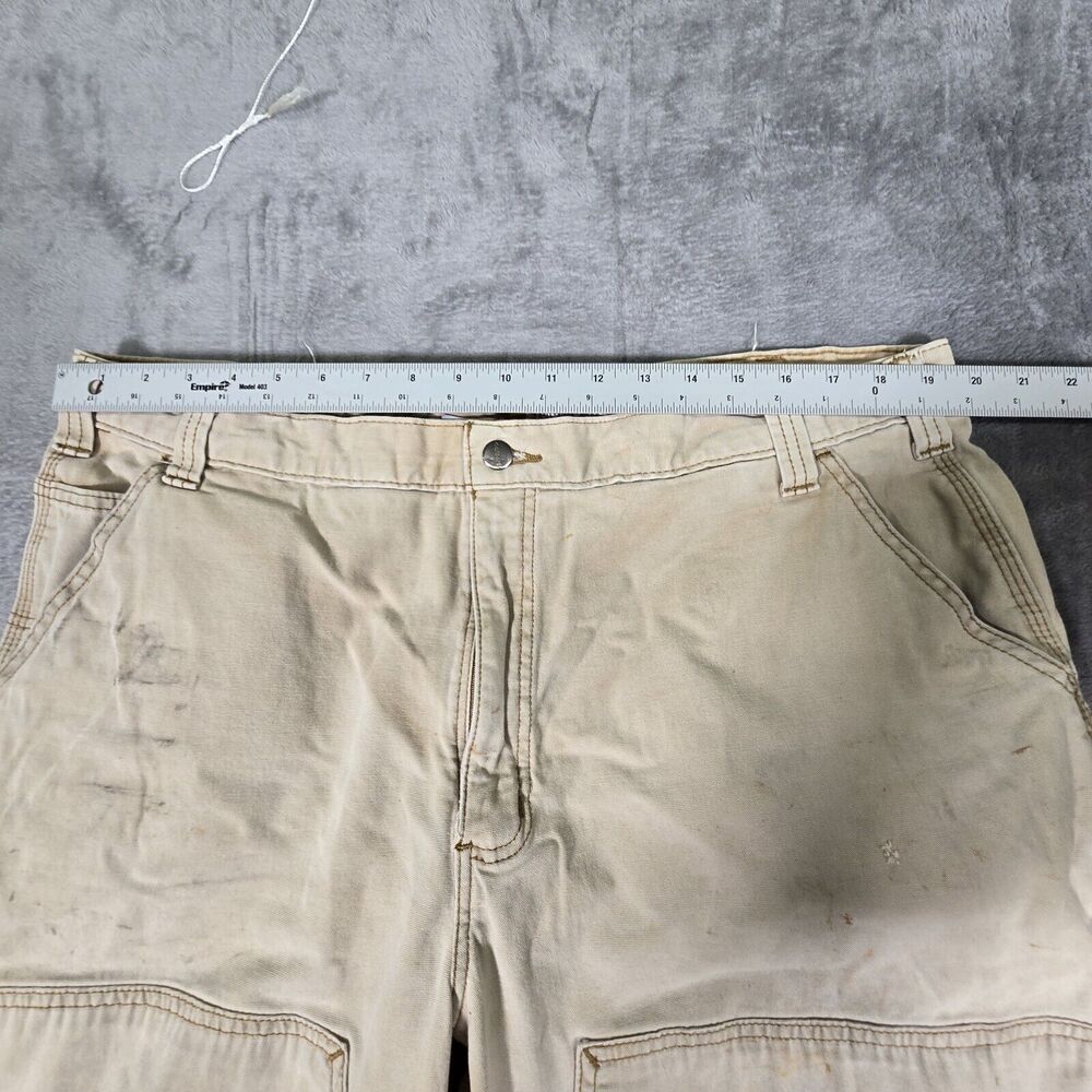 Thrashed Distressed Work Carhartt Double Knee Pants Mens 42x32 102802-918 - Picture 4 of 10